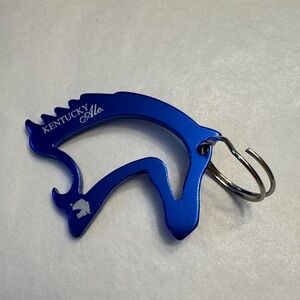 Blue Kentucky Ale Bottle Opener Keychain